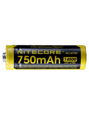Li-ion Akku 14500 - 750mAh Nitecore - 14752 - Khurts.com