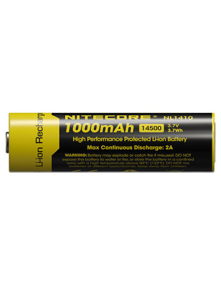 Li-Ion Akku 14500 - Kapazit&auml;t 1000mAh Nitecore - 14769 - Khurts.com