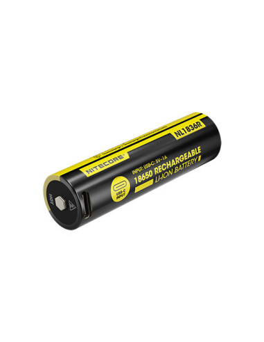 Bater&iacute;as Li-ion 18650 Nitecore 3600mAh: Potencia y Longevidad USB-C