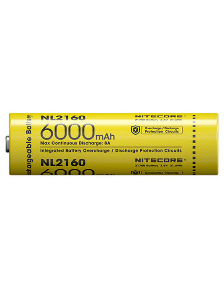 Nitecore 21700 Li-ion Battery 6000mAh: Power and Ecology