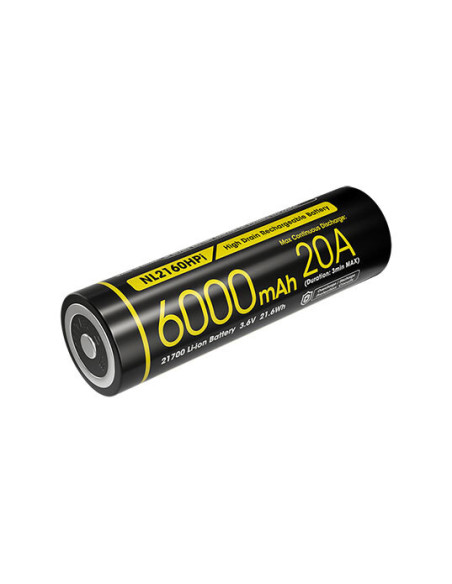 Wiederaufladbarer Akku 21700 Li-Ion Hohe Leistung Nitecore - 14793 - Khurts.com
