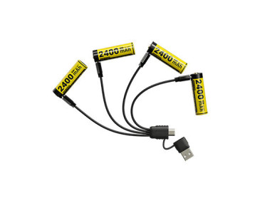 4x Batterien Pack (AA) NH2400 Nitecore - 14795 - Khurts.com