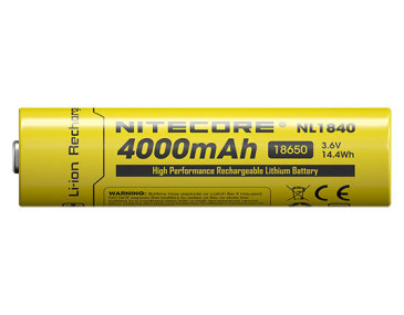 Akku Li-ion 18650 - Kapazit&auml;t 4000mAh Nitecore - 14809 - Khurts.com