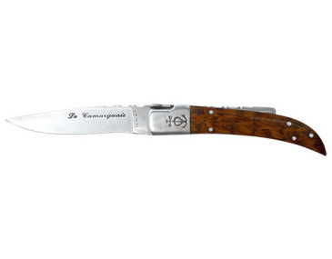 Regionalmesser Le Camarguais Nr. 10 Dreizack geschwei&szlig;t Griff Amourette Klinge 100mm - 14874 - Khurts.com
