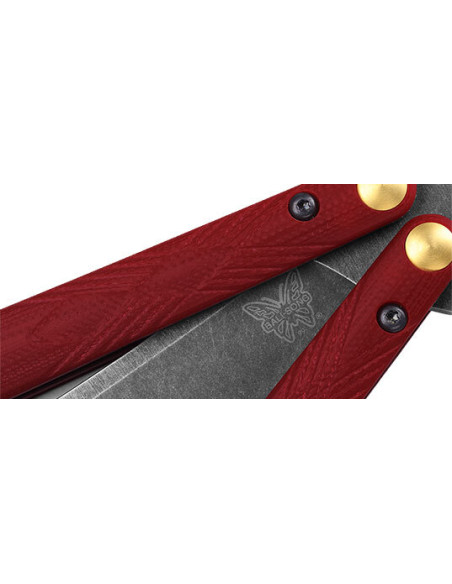 Benchmade Necron Red Butterfly Knife: Precision and Unique Style