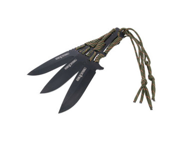 Set mit 3 Wurfmessern Cold Steel Paracord-Griff - 15147 - Khurts.com 2