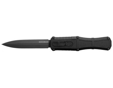 Automatisches Messer Benchmade Claymore Doppelschneide Schwarz - 15236 - Khurts.com