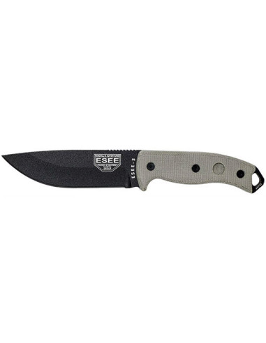 Couteau Fixe ESEE-5 - Lame Noire - 15785 - Khurts.com