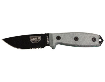 ESEE-3 Black Knife: Strength and Precision for Outdoor