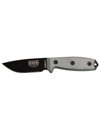 ESEE-3 Black Knife: Strength and Precision for Outdoor