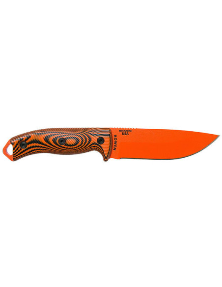 Couteau Fixe ESEE-5 - Lame Orange - Orange/Noir - 15878 - Khurts.com
