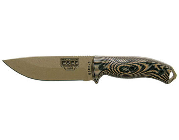 Feststehendes Messer ESEE-5 - Klinge Dark Earth - Coyote/Schwarz - 15883 - Khurts.com