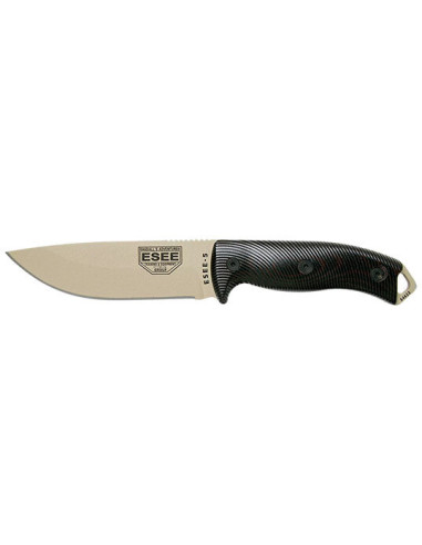 Feststehendes Messer ESEE-5 Klinge W&uuml;ste - Schwarz - 15889 - Khurts.com