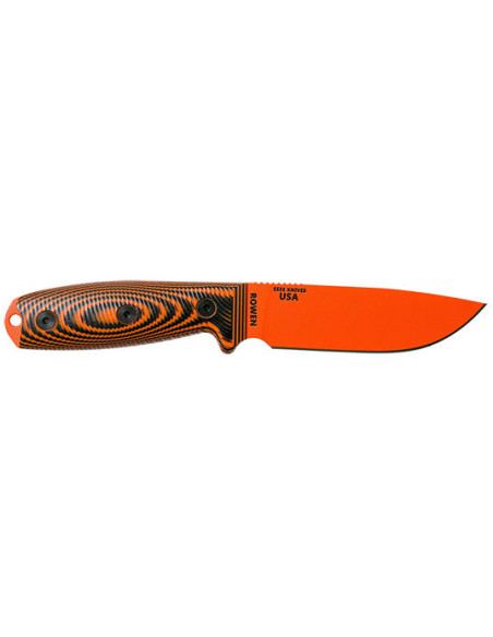 Couteau Fixe ESEE-4 - Lame Orange - Orange/Noir - 15896 - Khurts.com