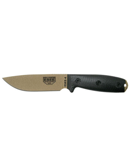 Couteau Fixe ESEE-4 - Lame Dark Earth - Noir - 15901 - Khurts.com