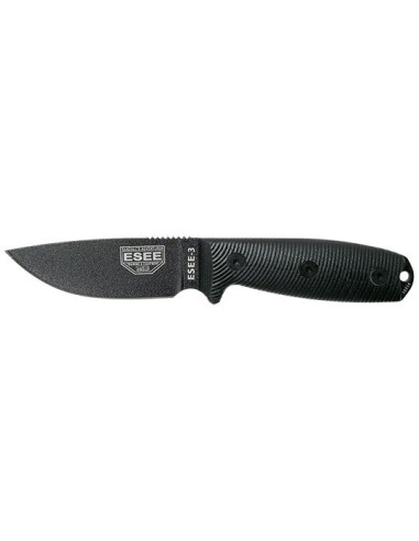 ESEE-3 Black Knife: Strength and Precision for All Tasks