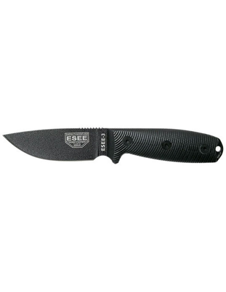 Couteau Fixe ESEE-3 - Noir - 15926 - Khurts.com