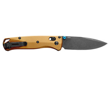 Navaja Benchmade Bugout Amarilla: Filo Duradero y Elegancia 2