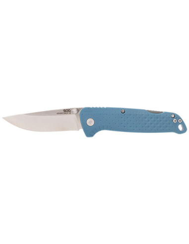 SOG Adventurer LB Blue Folding Knife - Precision and Safety
