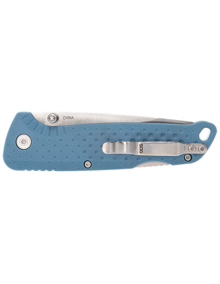 SOG Adventurer LB Blue Folding Knife - Precision and Safety