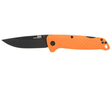SOG Adventurer LB Folding Knife: Orange Precision and Safety