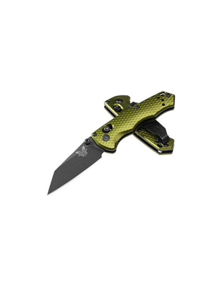 Coltello Pieghevole Benchmade Verde: Precisione e Sicurezza Ineguagliabili