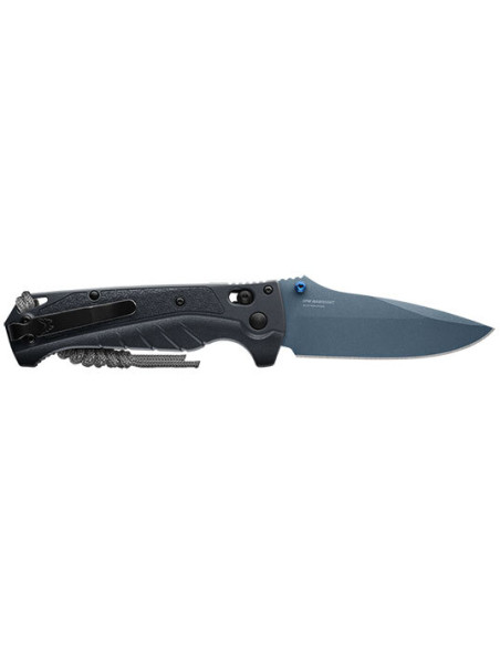 Navaja Plegable Benchmade Adira Gris: Filo y Seguridad Inigualables