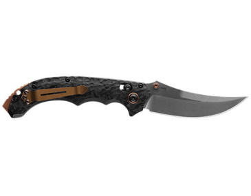 Klappmesser Benchmade Mini Bedlam Schwarz Graue Klinge - 16792 - Khurts.com 2