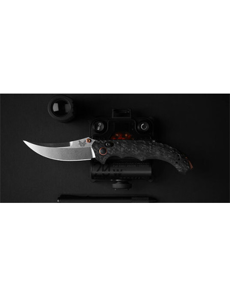 Klappmesser Benchmade Mini Bedlam Schwarz Graue Klinge - 16795 - Khurts.com