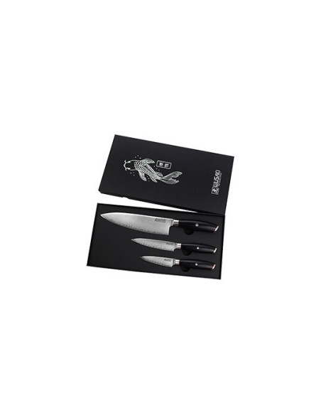 Coffret 3 Messer Wusaki San Mai 10Cr15 - 16953 - Khurts.com