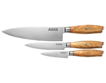 Wusaki Damascus 10Cr Set: Precision and Elegance in the Kitchen