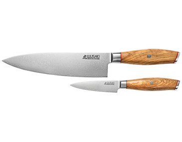 Wusaki Damascus 10Cr Set: Precision and Elegance in the Kitchen