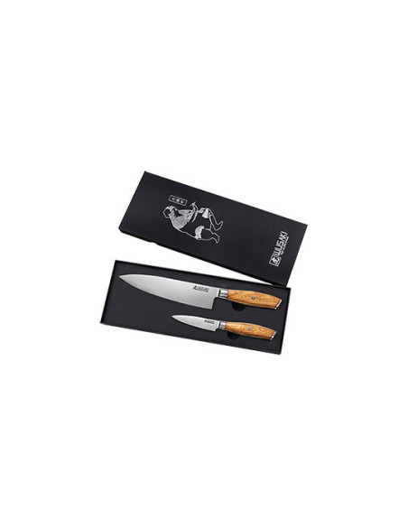 Coffret 2 Messer Wusaki Damas 10Cr - 16959 - Khurts.com