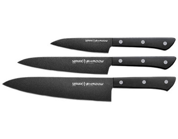 Coffret 3 Messer Samura Shadow - 16962 - Khurts.com