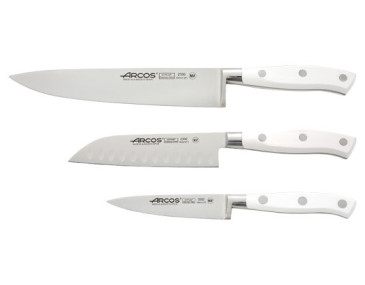 Set de 3 Couteaux Arcos Riviera - Blanc - 16993 - Khurts.com