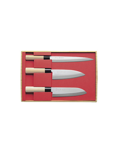 SekiRyu Santoku & Deba & Sashimi Set - 17007 - Khurts.com
