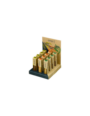 Displaybox Nr. 08 3 Holzarten x 4 Opinel - 17077 - Khurts.com