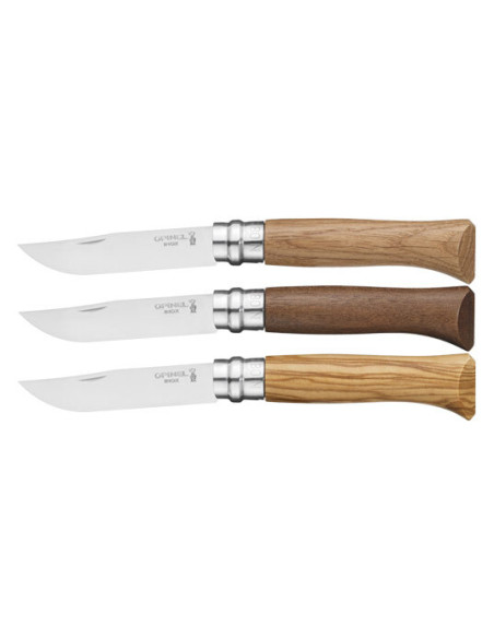 Displaybox Nr. 08 3 Holzarten x 4 Opinel - 17078 - Khurts.com