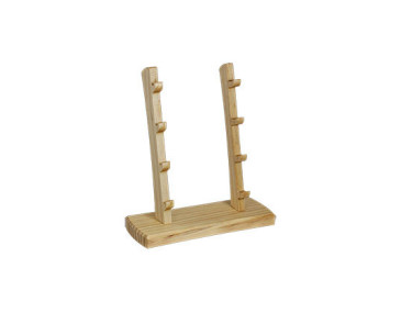 Cudeman Display Stand: Wooden Elegance for 4 Knives