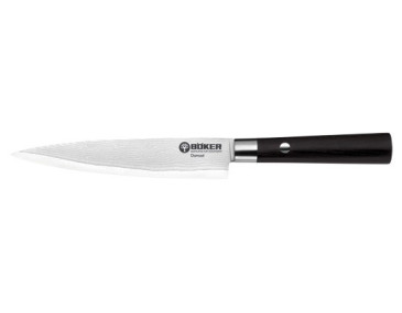 Cuchillo Boker Damas Slicing: hoja VG10 de 150 mm, mango plywood