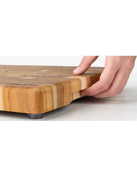 Tabla Arcos en Teca: Robustez y Protecci&oacute;n para Sus Cuchillos