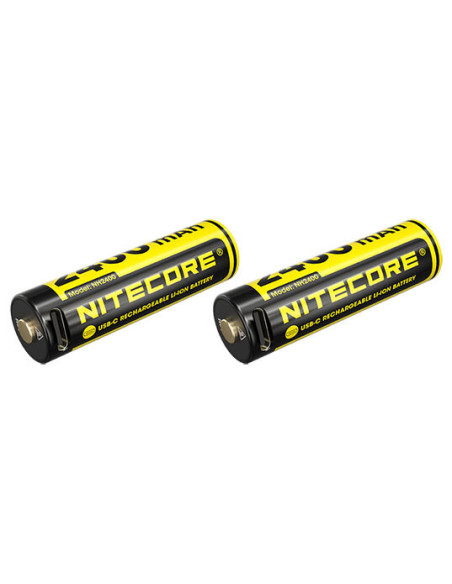 Nitecore AA Batteries NH2400: USB-C Charging, 500-Cycle Longevity