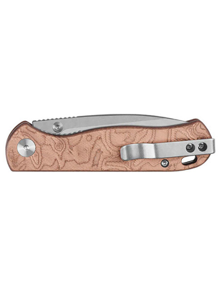 Couteau Pliant QSP Ferret Cuivre : Tranchant et &Eacute;l&eacute;gance Assur&eacute;s