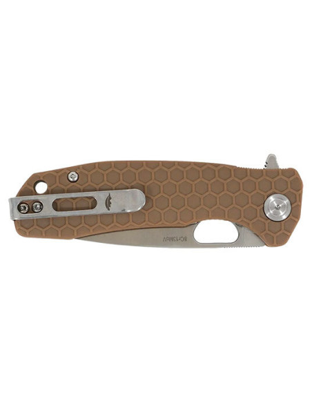 Coltello Honey Badger Tan : Precisione e Comfort al Quotidiano