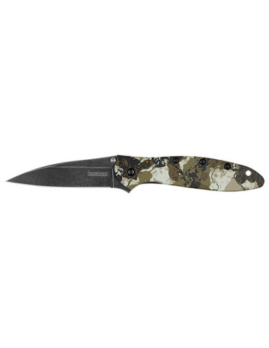Couteau Pliant Kershaw Leek : &Eacute;l&eacute;gance Camouflage et S&eacute;curit&eacute;