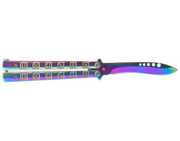 Schmetterlingmesser JKR Rainbow: Eleganz und Kukri-Pr&auml;zision 2