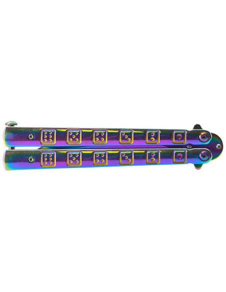 JKR Rainbow Butterfly Knife: Elegance and Kukri Precision
