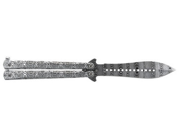 Schmetterlingmesser JKR : Damaszener Eleganz, un&uuml;bertroffene Pr&auml;zision 2