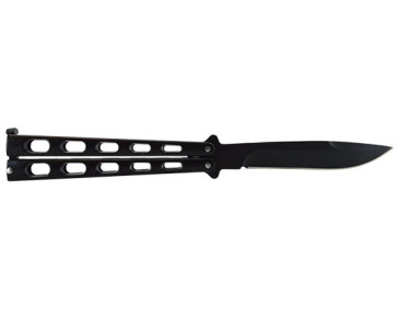 Schmetterlingsmesser JKR Schwarz : Un&uuml;bertroffene Eleganz und Pr&auml;zision 2