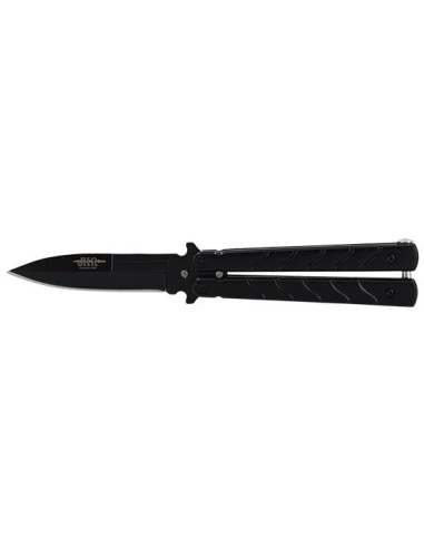 JKR Mini Butterfly Knife: Compact Precision, Black Elegance